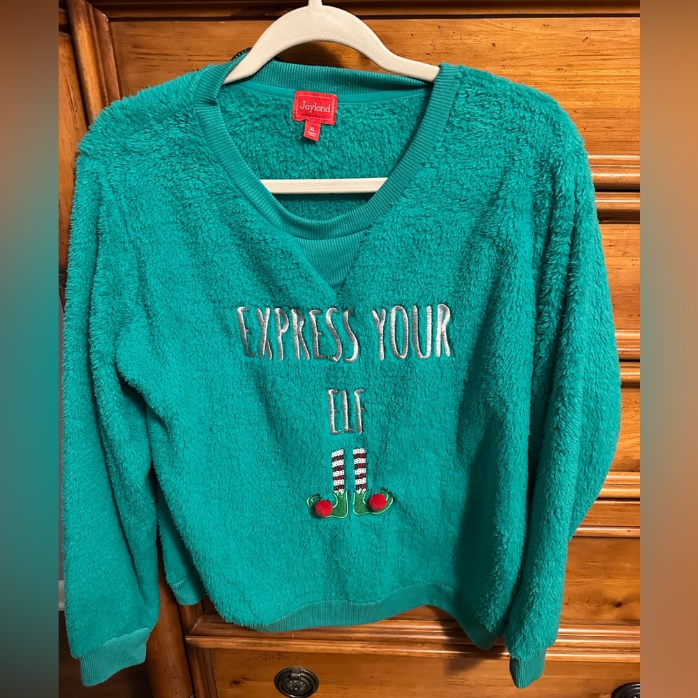 Christmas Sweater Express Your Elf XL